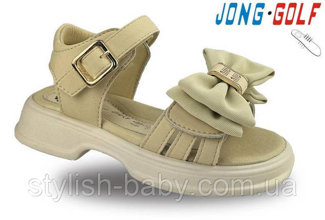 Дитяче літнє взуття гуртом. Дитячі босоніжки 2024 бренда Jong Golf для дівчаток (рр. з 26 по 31), фото 1