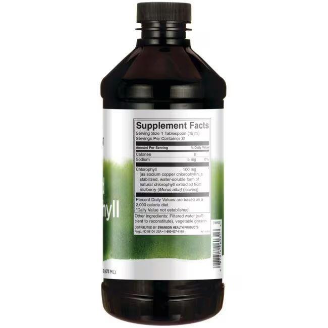 Натуральная добавка Swanson Liquid Chlorophyll, 473 мл - фото 2 - id-p2104806522