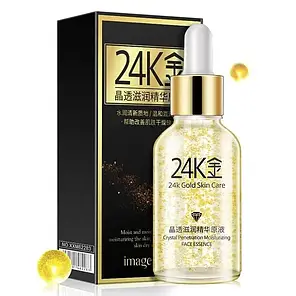 Антивікова сироватка з гіалуроновою кислотою і золотом 24K GoldZen No24К 30 мл, фото 1
