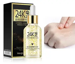 Антивікова сироватка з гіалуроновою кислотою і золотом 24K GoldZen No24К 30 мл, фото 3