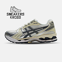 Мужские кроссовки Asics Gel-Kayano 14 Silver Black, Спортивные кроссовки Асикс Гель Каяно 14