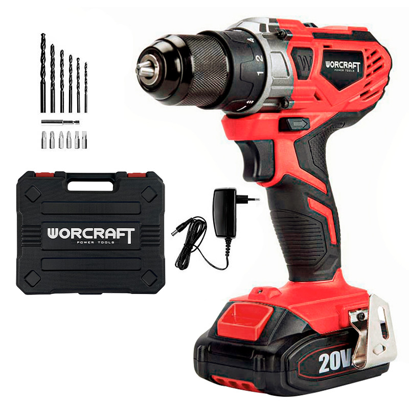 Шуруповерт акумуляторний Worcraft CD-S20LiWB, 2 швидкості