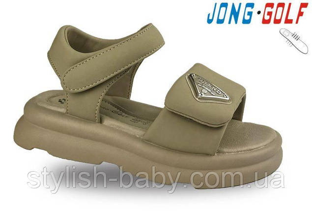 Дитяче літнє взуття гуртом. Дитячі босоніжки 2024 бренда Jong Golf для дівчаток (рр. з 26 по 31), фото 1