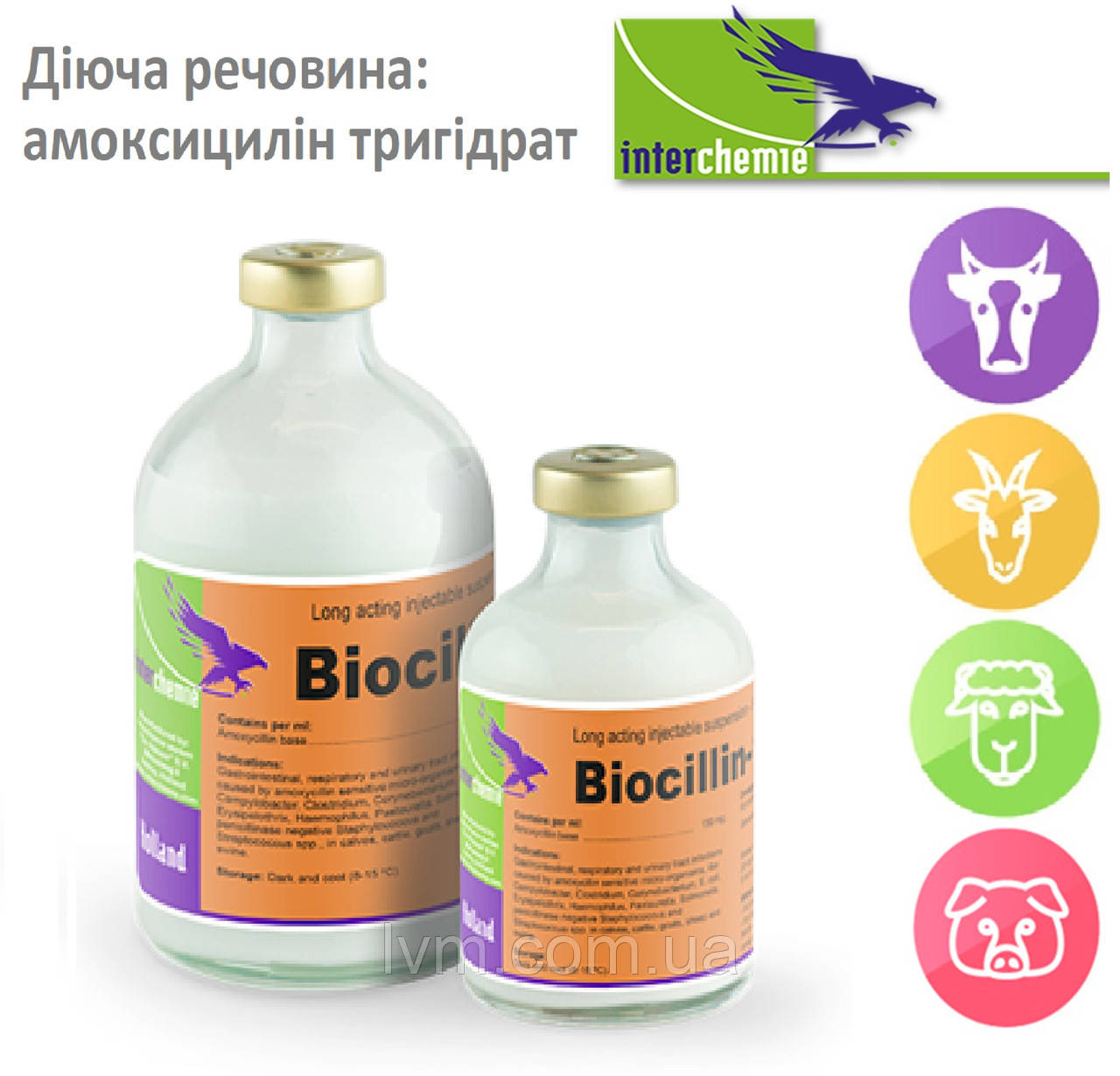 Біоцилін-150 ЛА (амоксицилін пролонгований)