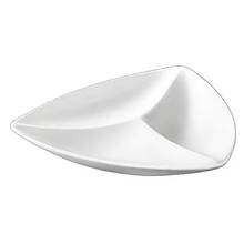 Менажниця 3-х секційна Wilmax 20см порцеляна WL-992584/A трикутна