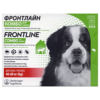 Frontline Combo (Фронтлайн Комбо) Спот-он капли от блох и клещей для собак 40 - 60 кг упаковка №3 пипетки