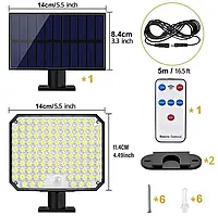 "SunSense Wall Light - Світильник на Сонячній Батареї з Датчиком Руху (BL-104-SMD)"