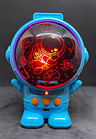 Светильник светодиодный в форме астронавта с проектором галактики и звуковыми эффектами, Ночник в детскую tac