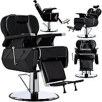Гидравлическое парикмахерское кресло F97-CH001-BLACK-SHINY Richard Barberking
