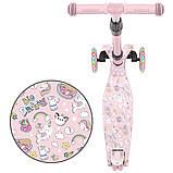 Триколісний самокат Kidwell VENTO Unicorn, фото 5