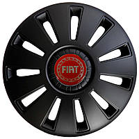 Колпаки Колесные Fiat R15 черные 4 шт AVK
