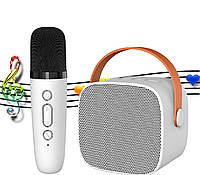 Мікрофон дитячий для караоке з колонкою Дитяча караоке система Музичний мікрофон дитячий