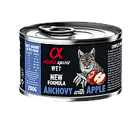 Влажный корм Alpha Spirit Anchovy with Red Applе с анчоусами и яблоками для взрослых котов 200 г (as969183)