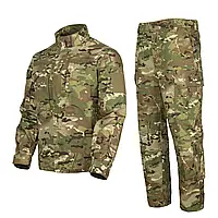 Форма военная тактическая полиэстер-хлопок multicam, Спецодежда куртка и штаны с усиливающими вставками war