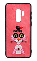 Чохол-накладка Animal Eyes для Samsung S9 Plus SM-G965 Textile Panther Pink