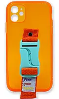 Чохол силіконовий WS Sport Case Strap для iPhone 11 Orange