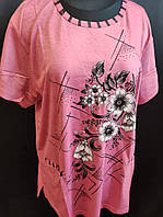 Жіноча футболка з накладними кишенями