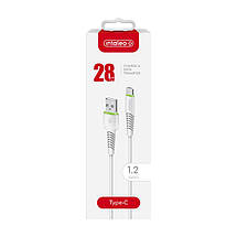 Кабель Intaleo CBFLEXT1 USB-Type-C 1.2m 2.4A White (1283126568534), фото 5