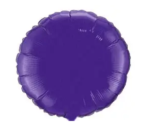 Фольгована кулька "Круг" пурпурна металік 18"(45см) 1шт.