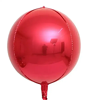 Фольгована кулька "4D сфера" червона 22"(55см) 1шт.