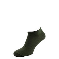 Носки мужские цветные из хлопка короткие тёмно-зелёный MAN's SET 44-46