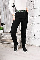 Жіночі джинси стрейчеві чорні класична модель