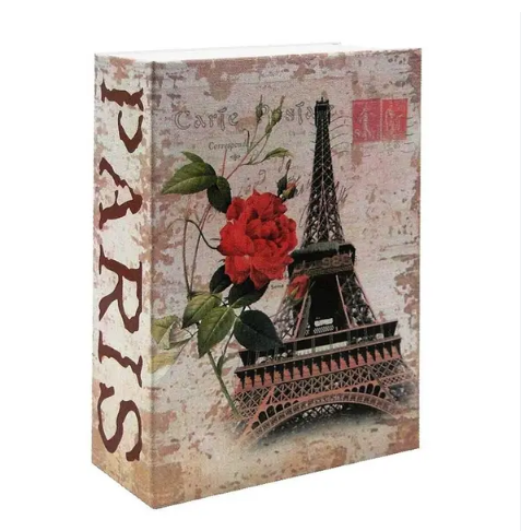 Книга - сейф на ключе для хранения денег, документов, ключей (180 х 115 х 55 см) Париж, фото 1