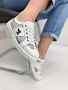 Кросівки жіночі Meldymoor 41M-beyaz білі шкіряні 36, фото 4