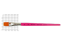 Кисть синтетика плоская Rosa Talent Hobby Craft Synthetic № 16 короткая ручка (HC0F16)