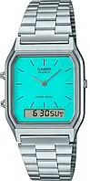 Мужские Часы CASIO AQ-230A-2A2MQYES, бирюзовый с серебристым