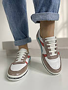 Кросівки жіночі Meldymoor 131E-02 шкіряні в комбінації кольорів 36, фото 7