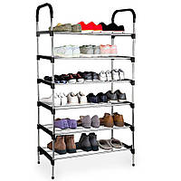 Полка для обуви на 6 ярусов 123х57х29 см, New shoe rack / Напольная подставка для обуви / Обувная полка