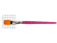 Кисть синтетика плоская Rosa Talent Hobby Craft Synthetic № 24 короткая ручка (HC0F24)