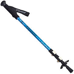 Палиця трекінгова для скандинавської ходьби Zelart Exponent 8019 довжина 65-135 см Black-Blue