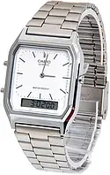 Мужские Часы CASIO AQ-230A-7DMQYES, белый с серебристым