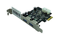 Плата розширення Hama 00053121-V2 PCI-E to USB 3.0 - 2 зовнішні порти