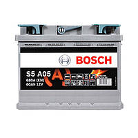 Автомобільний акумулятор BOSCH AGM (S5A 050) (L2) 60Ah 680A R+