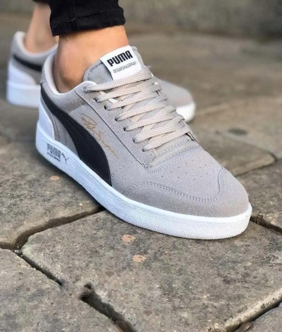 Кроссовки Puma Suede Grey Замша Мужские кеды Пума Серые (мужская обувь, обувь для мужчин, кроссовки мужские) - фото 1 - id-p2104858560