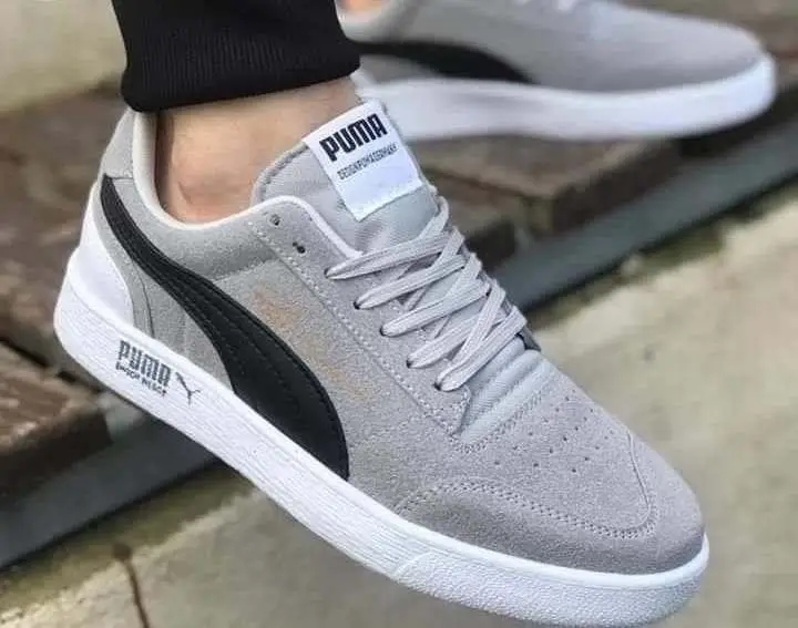 Кроссовки Puma Suede Grey Замша Мужские кеды Пума Серые (мужская обувь, обувь для мужчин, кроссовки мужские) - фото 2 - id-p2104858560