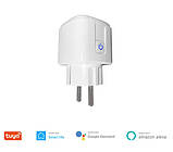 Розумна WIFI-розетка Smart Life/Tuya 16A Smart Plug з ваттметром, фото 2