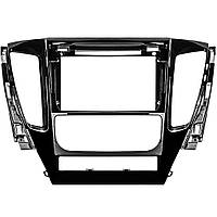 Переходная рамка Lesko 9" Mitsubishi Pajero Sport 2016-2018 6524 Черный