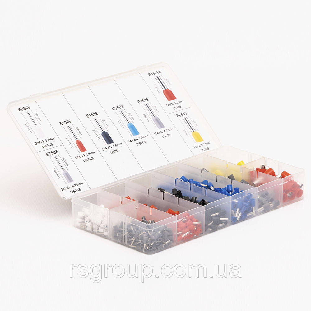 Набір наконечників №6 (8 розмірів НВ) (800шт)