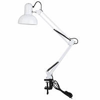 Настільна лампа на струбціні (лампа для майстра манікюру, лампа для столу, обладнання)