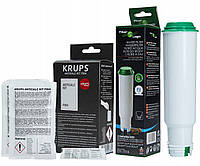 Порошок для чистки от накипи кофеварок Krups F054 + Фильтр для воды кофеварки Krups Filter Logic CFL-701B