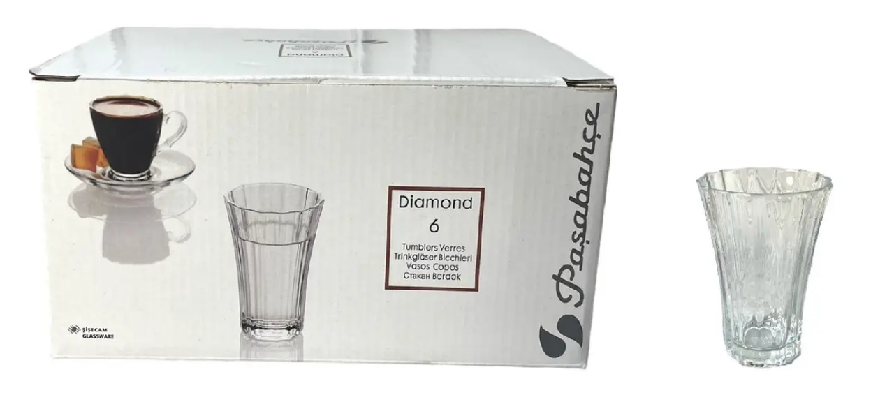 Набір склянок Pasabache Diamond 100мол 6 шт. 52400