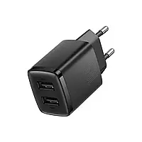 Мережевий Зарядний Пристрій 2USB Baseus Compact 10.5W Black (CCXJ01)