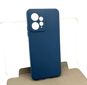 Чохол на Xiaomi Redmi Note 12 4G накладка Avantis Silicone Case синій силіконовий