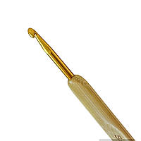 Крючок для вязания Sultan № 4 с плоской бамбуковой ручкой.
