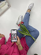 Кросівки жіночі Mamma Mia D20YA-235 шкіряні білі з яскравими вставками 36, фото 6