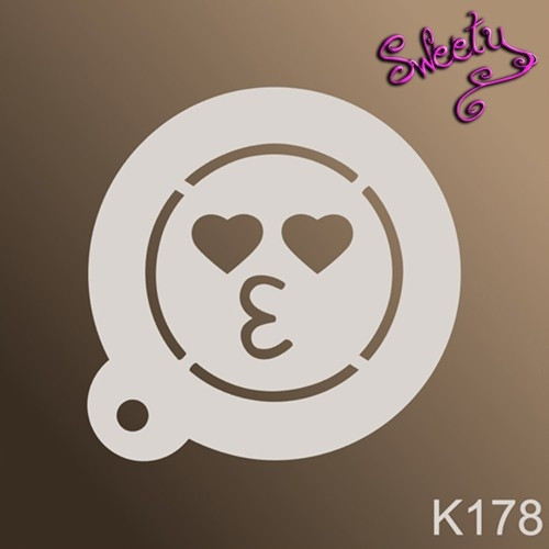 Трафарет для аквагриму багаторазові Смайли, Stencils by Sweety, фото 1